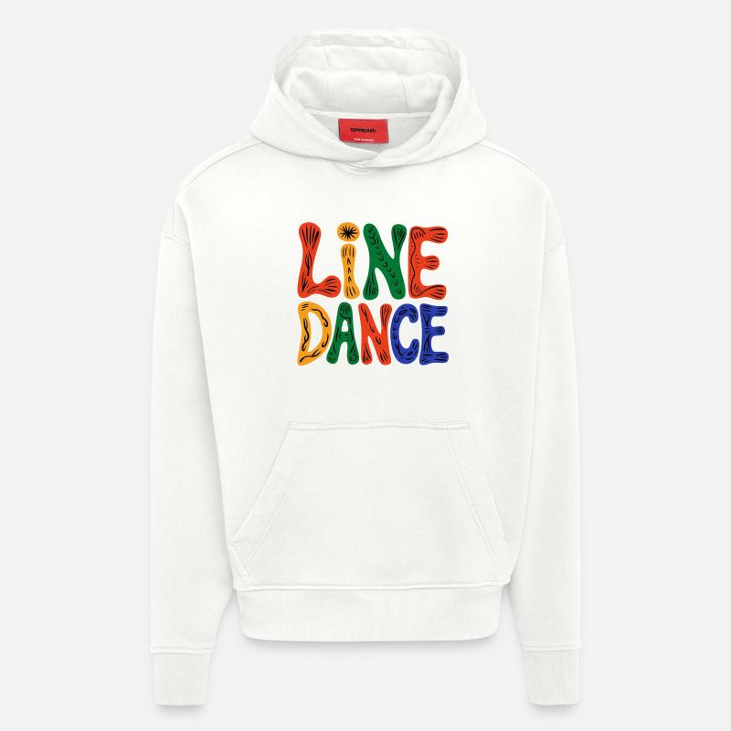 Danse en direct - Sweat à capuche bio épais oversize fabriqué en UE - OFF WHITE
