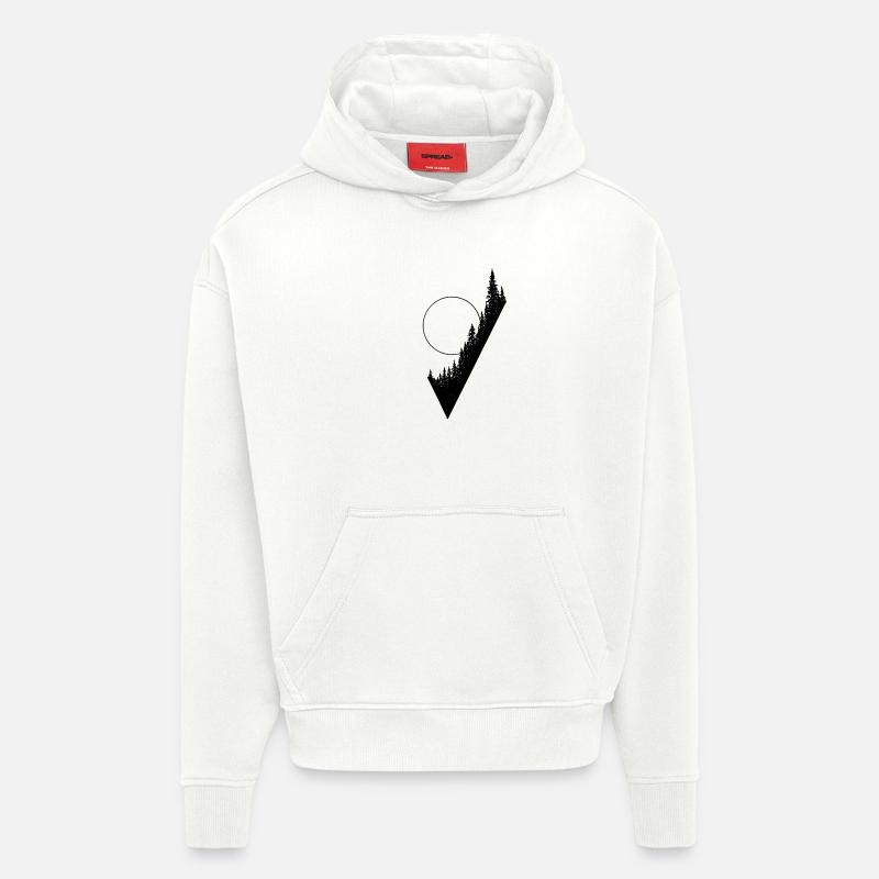 155 - Sweat à capuche bio épais oversize fabriqué en UE - OFF WHITE