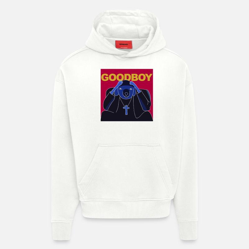 goodboy - Sweat à capuche bio épais oversize fabriqué en UE - OFF WHITE