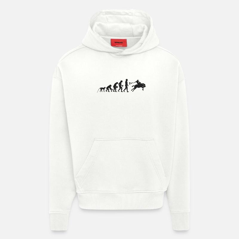 Evolution Rodeo - Hoodie- made by SPREAD  - OFF WHITE