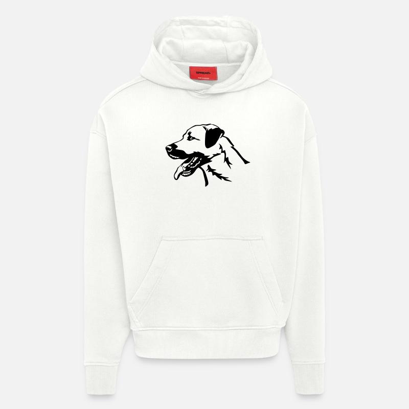 Kangal head - Hoodie- made by SPREAD  - OFF WHITE
