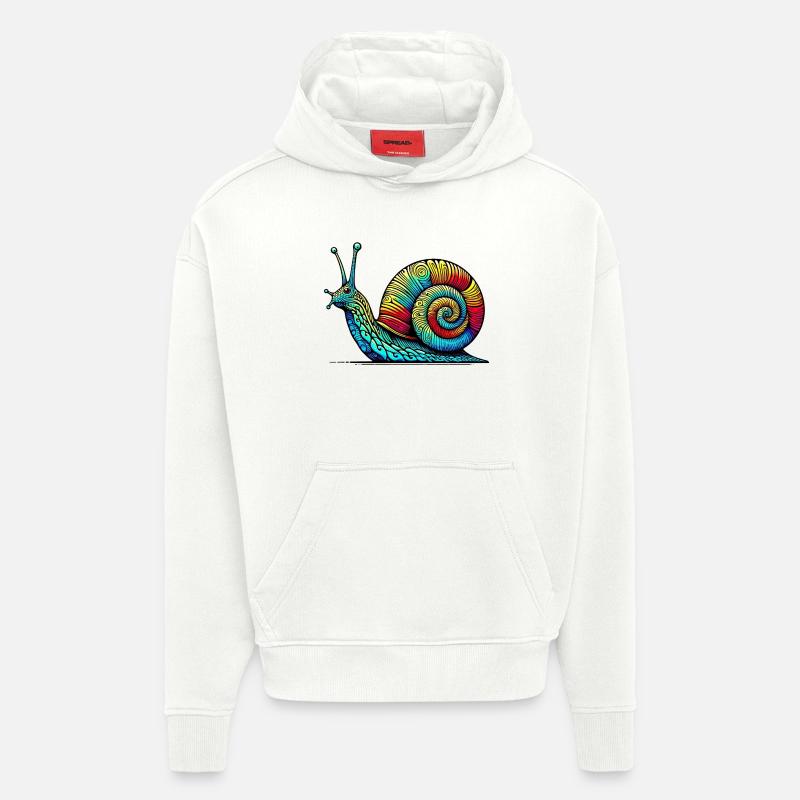 Schnecke - Hoodie- made by SPREAD  - OFF WHITE