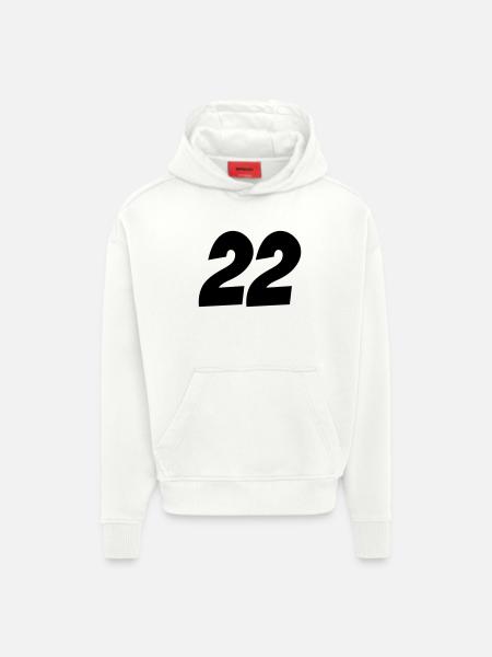 22- - Hoodie- made by SPREAD - OFF WHITE