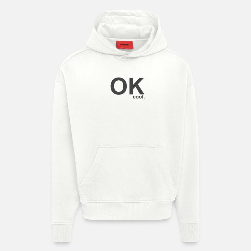 C’est cool. - Sweat à capuche bio épais oversize fabriqué en UE - OFF WHITE
