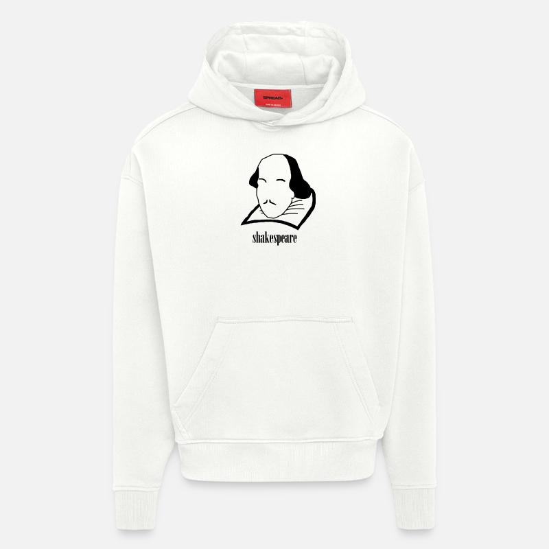 Shakespeare Kopf - Geschenkidee - Hoodie- made by SPREAD  - OFF WHITE