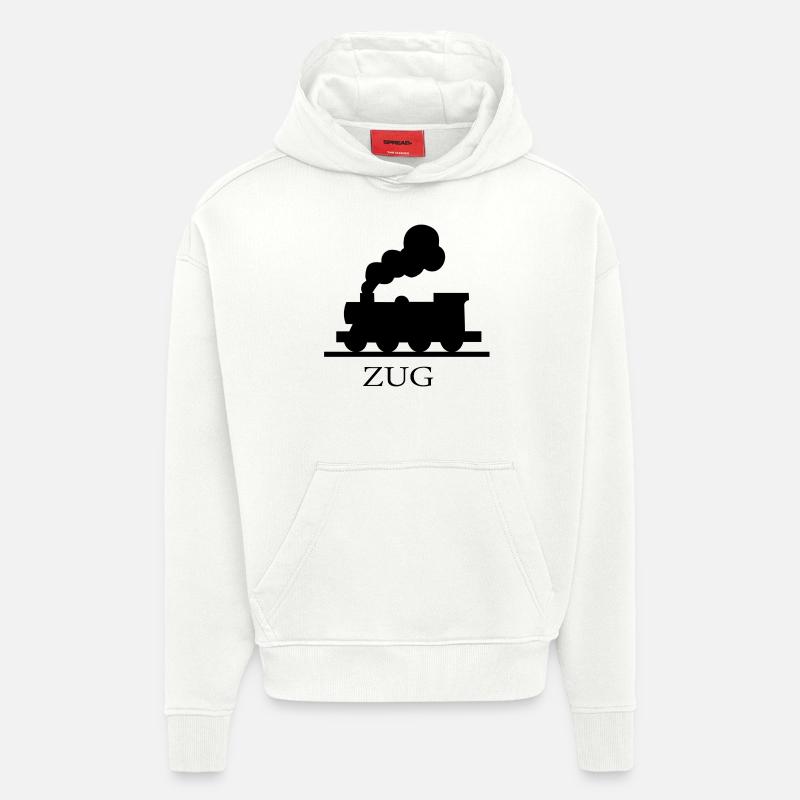 Zug - Hoodie- made by SPREAD  - OFF WHITE