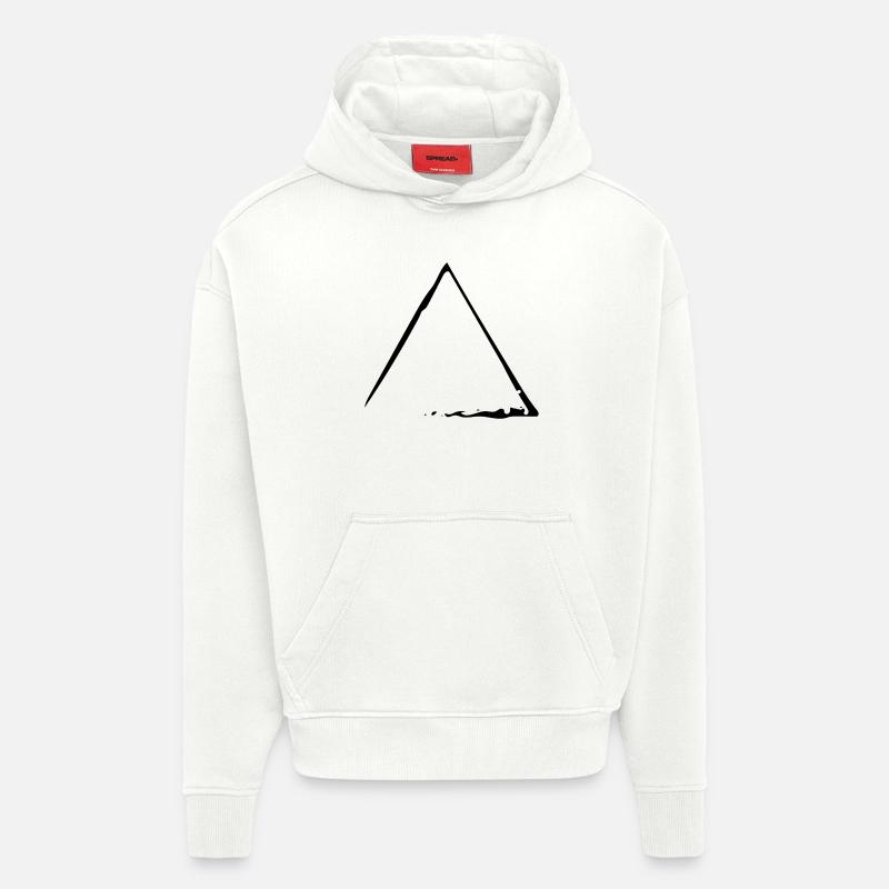 Élément feu - Sweat à capuche bio épais oversize fabriqué en UE - OFF WHITE