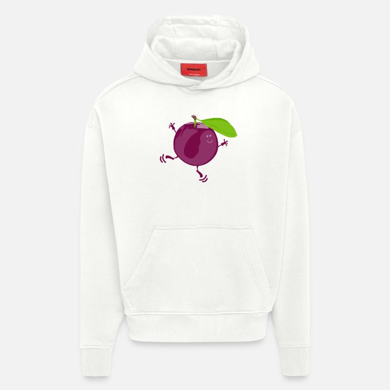 M. Plum - Sweat à capuche bio épais oversize fabriqué en UE - OFF WHITE
