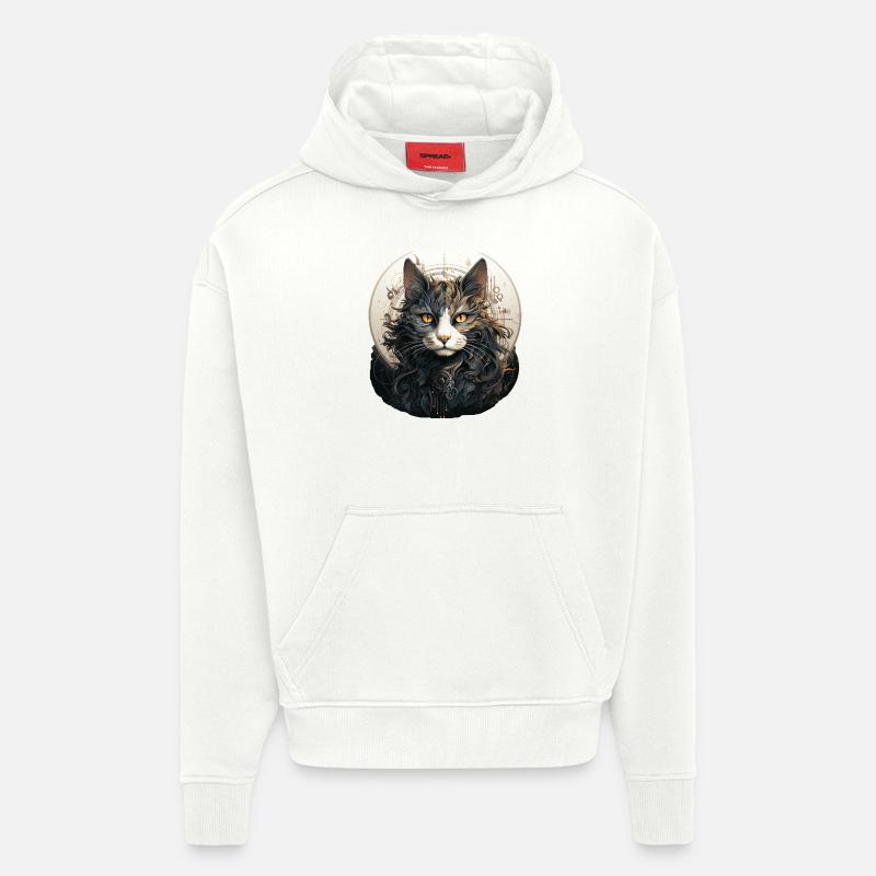 Katze - Hoodie- made by SPREAD - OFF WHITE