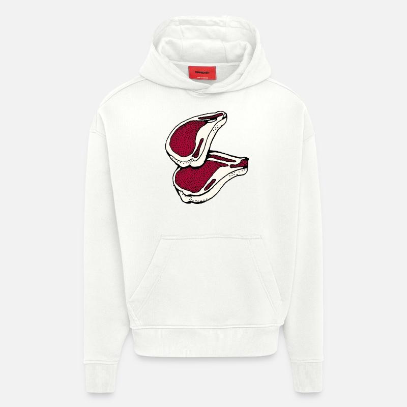 Fleisch - Hoodie- made by SPREAD  - OFF WHITE
