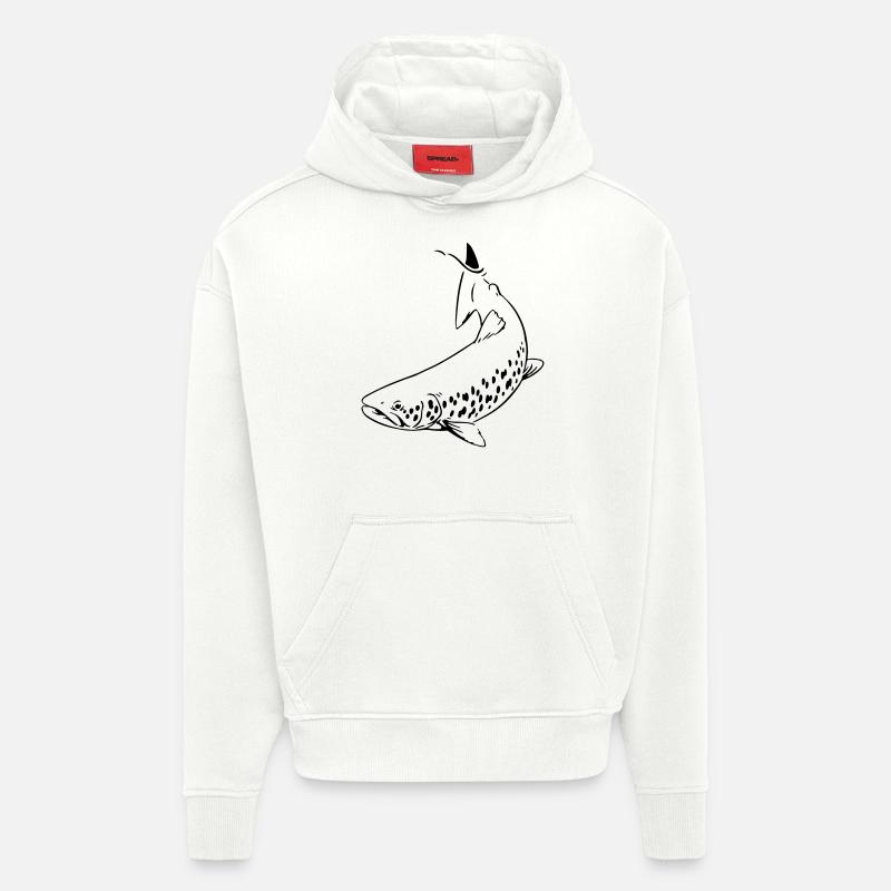 Forelle - Hoodie- made by SPREAD  - OFF WHITE
