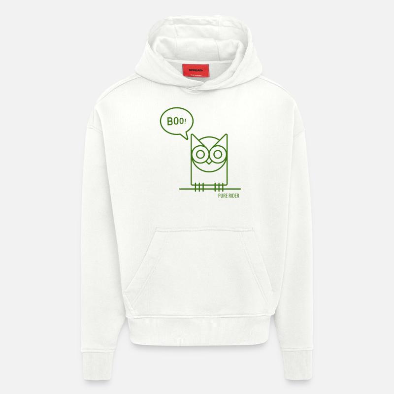 PureRider Eule - Hoodie- made by SPREAD  - OFF WHITE