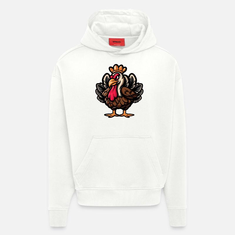 Truthan Comic Krone - Hoodie- made by SPREAD  - OFF WHITE