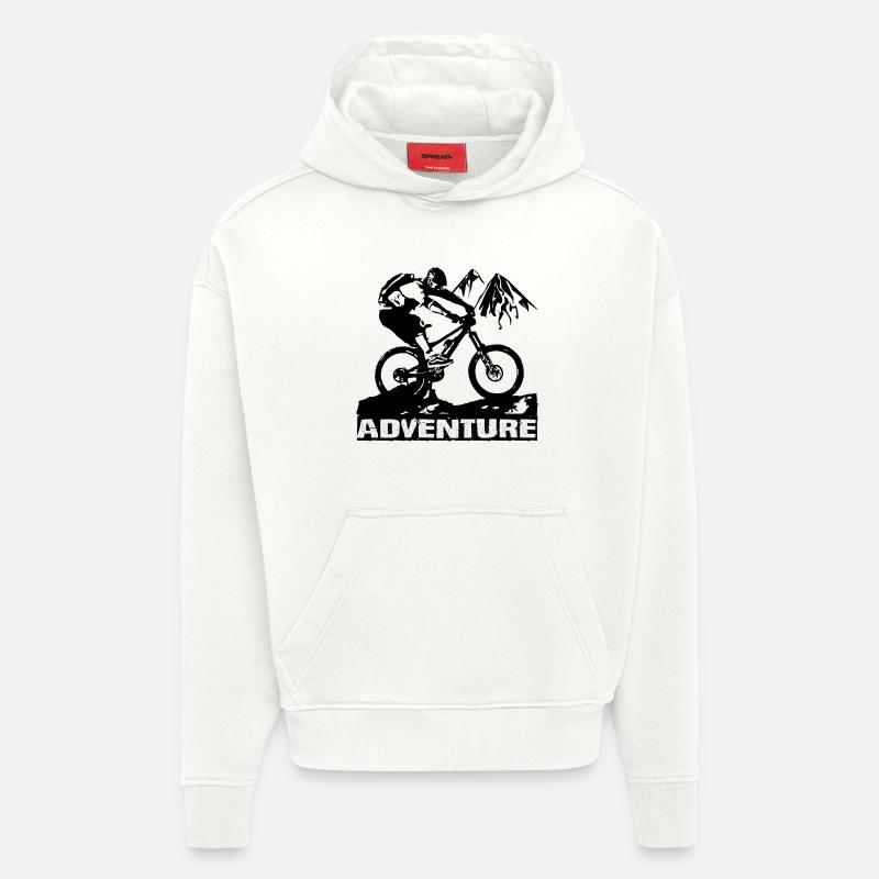 MTB - Sweat à capuche bio épais oversize fabriqué en UE - OFF WHITE