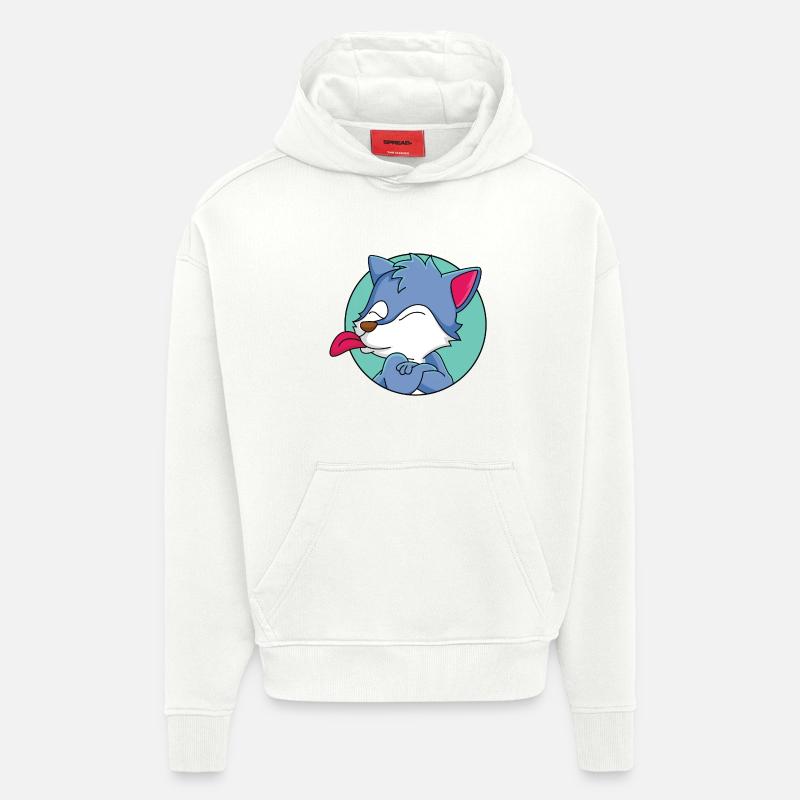 Frecher kleiner Wolf - Hoodie- made by SPREAD  - OFF WHITE