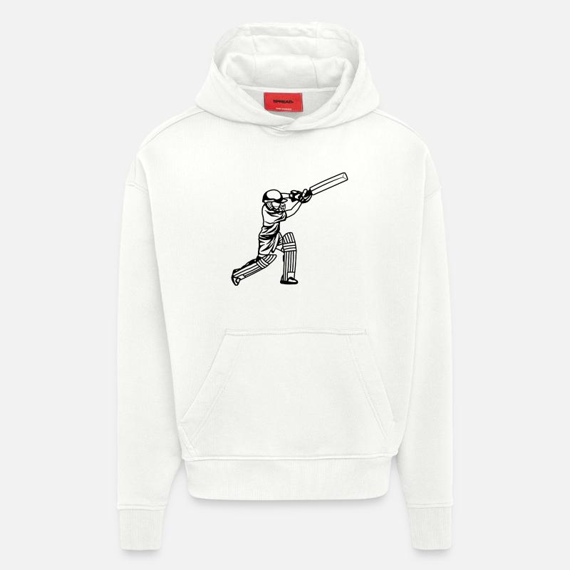 Garçon de cricket - Sweat à capuche bio épais oversize fabriqué en UE - OFF WHITE