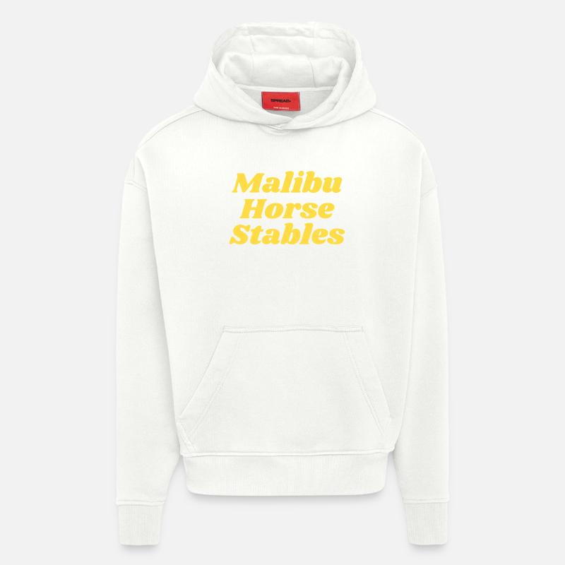 Écuries de Malibu - Sweat à capuche bio épais oversize fabriqué en UE - OFF WHITE