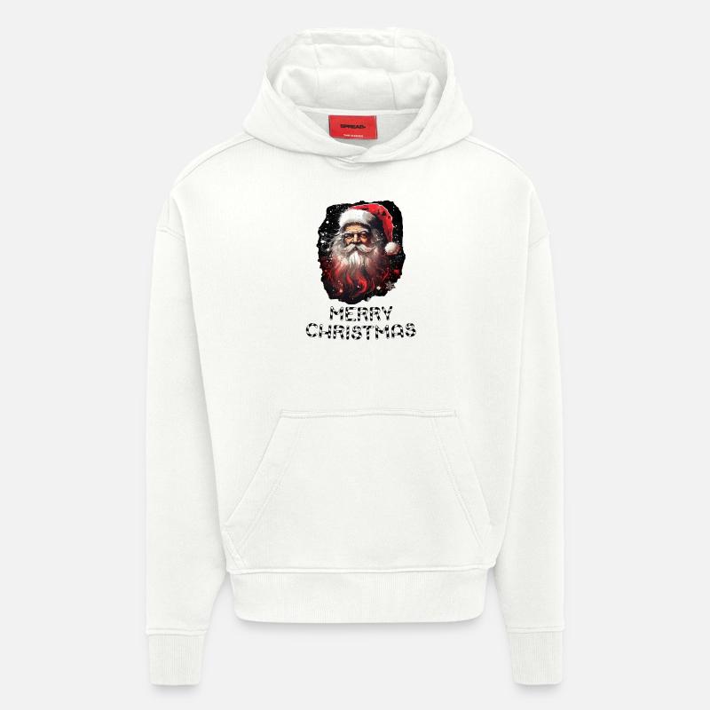 Weihnachtsmann - Marry Christmas - Hoodie- made by SPREAD - OFF WHITE