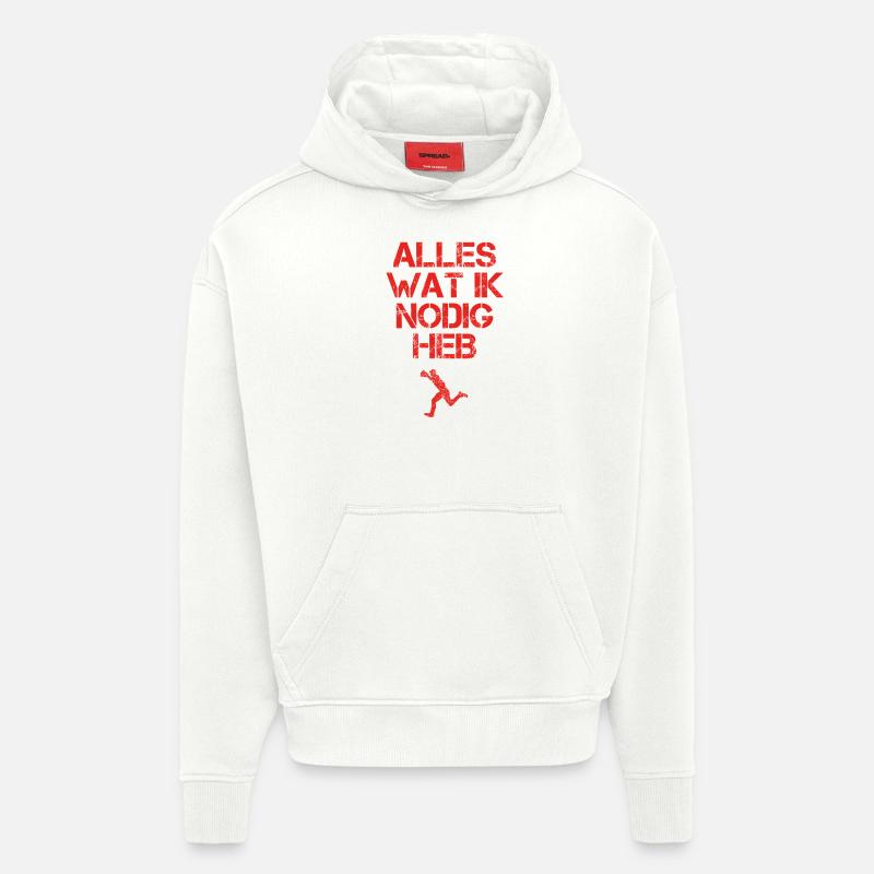 presentje wat ik nodig baseball - Hoodie- made by SPREAD  - OFF WHITE