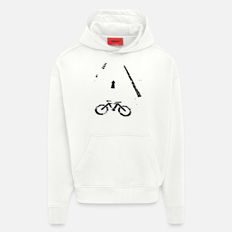 Bicycle - Hoodie- made by SPREAD - OFF WHITE