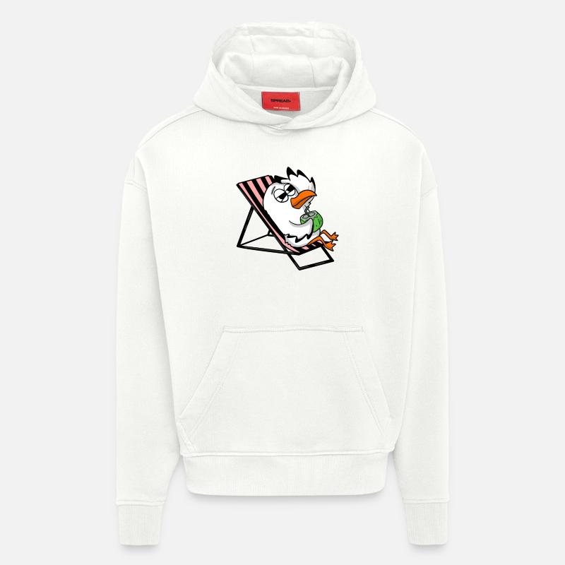 Gull - Hoodie- made by SPREAD  - OFF WHITE