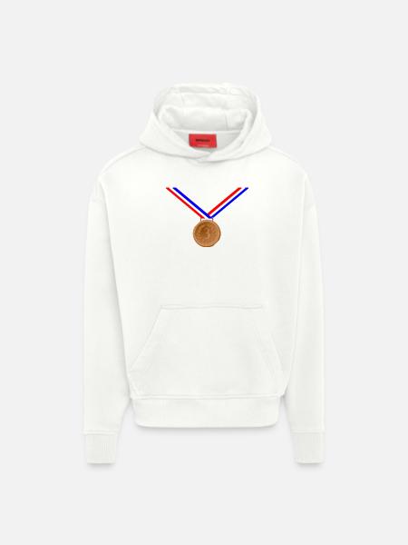 Bronze Medal 3rd - Hoodie- made by SPREAD  - OFF WHITE