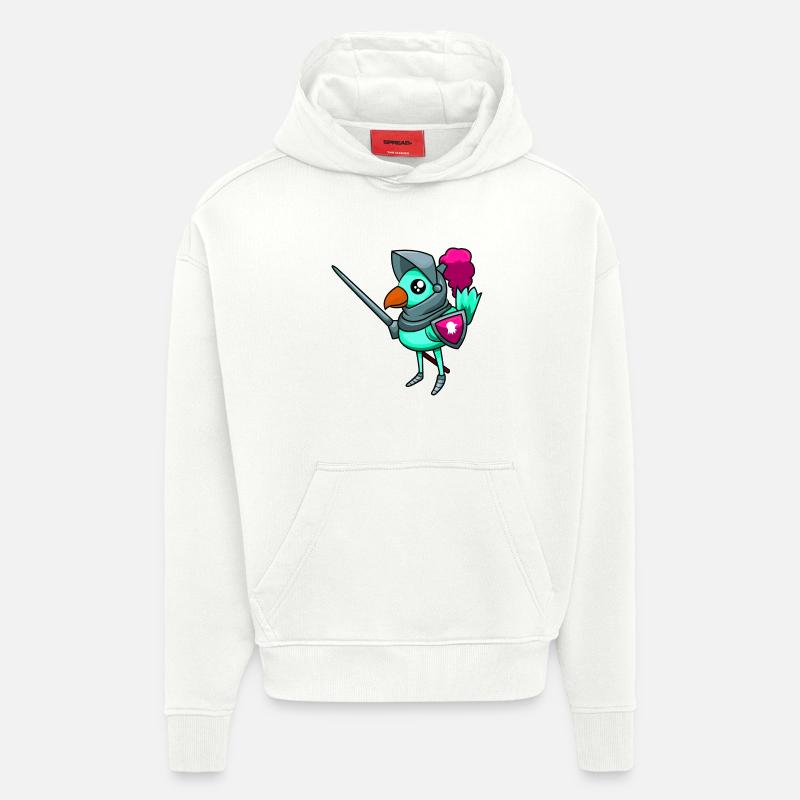 Ritterlicher Vogel - Hoodie- made by SPREAD  - OFF WHITE
