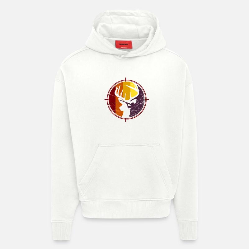 Jäger - Jagd - Hirsch - Hoodie- made by SPREAD  - OFF WHITE
