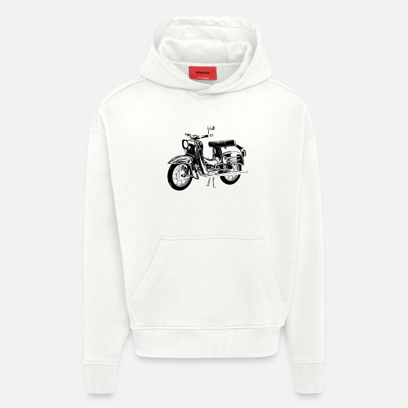 Simson Schwalbe - Hoodie- made by SPREAD  - OFF WHITE