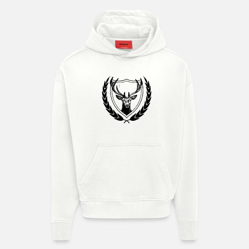 Hirschwappen - Hoodie- made by SPREAD  - OFF WHITE