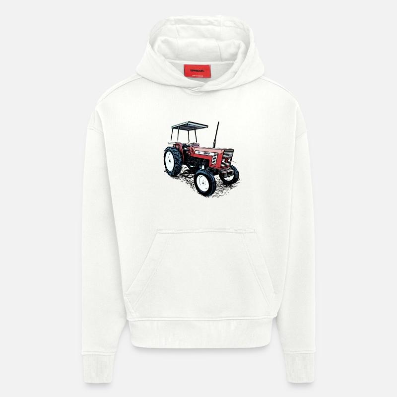 Traktor 666 - Hoodie- made by SPREAD  - OFF WHITE