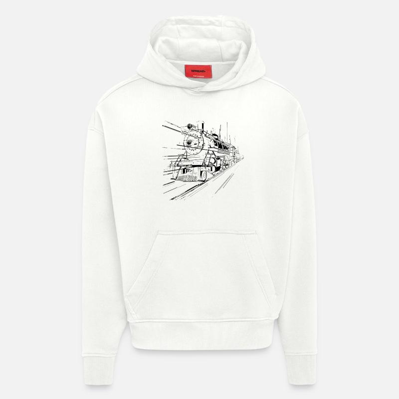 Zug - Hoodie- made by SPREAD  - OFF WHITE