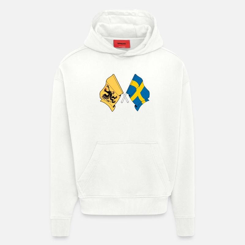 Södermanland & Schweden – Ein Stolz - Hoodie- made by SPREAD  - OFF WHITE