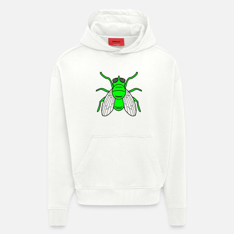 Mouche - Sweat à capuche bio épais oversize fabriqué en UE - OFF WHITE