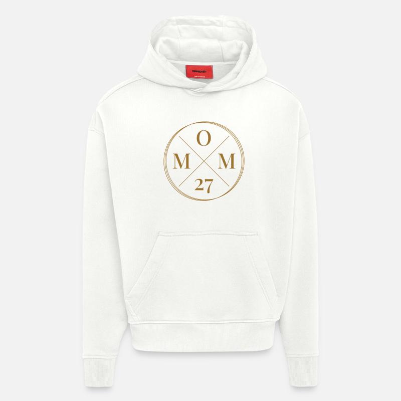 Maman 27 ans - Sweat à capuche bio épais oversize fabriqué en UE - OFF WHITE