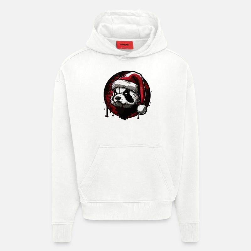 Weihnachtspanda - Hoodie- made by SPREAD  - OFF WHITE
