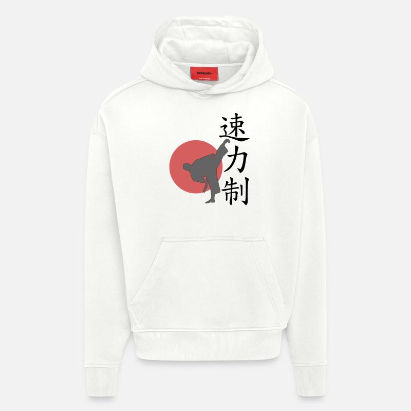 Speed Power Control WHITE BACKG - Hoodie- made by SPREAD  - OFF WHITE