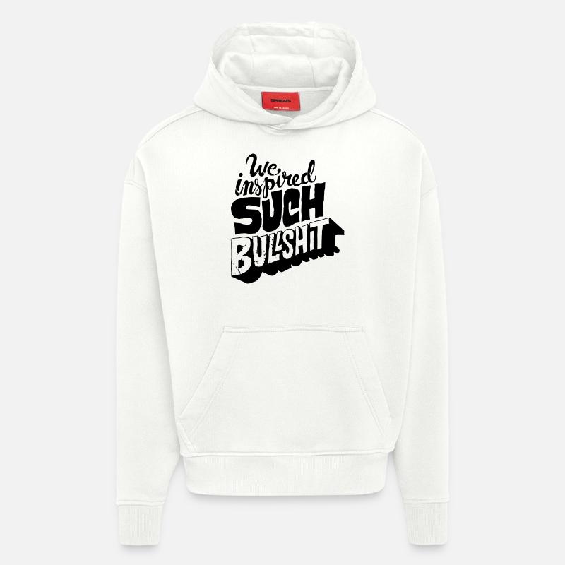 Bullshit - Hoodie- made by SPREAD  - OFF WHITE