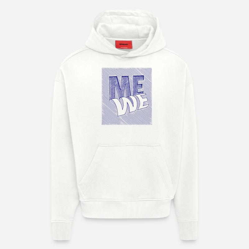 me we scribble - Hoodie- made by SPREAD  - OFF WHITE