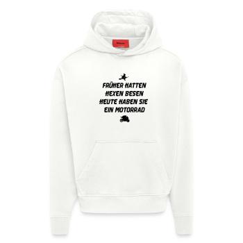 Früher hatten Hexen besen - Hoodie- made by SPREAD  - OFF WHITE - Vorne