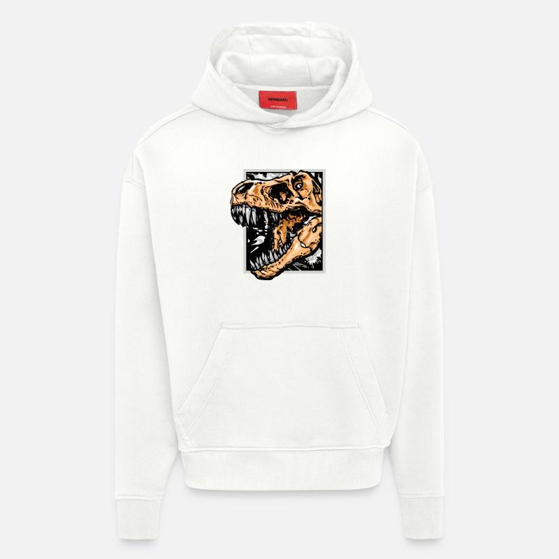 Dinosaurs / T-Rex / Trex / Gift idea - Hoodie- made by SPREAD  - OFF WHITE
