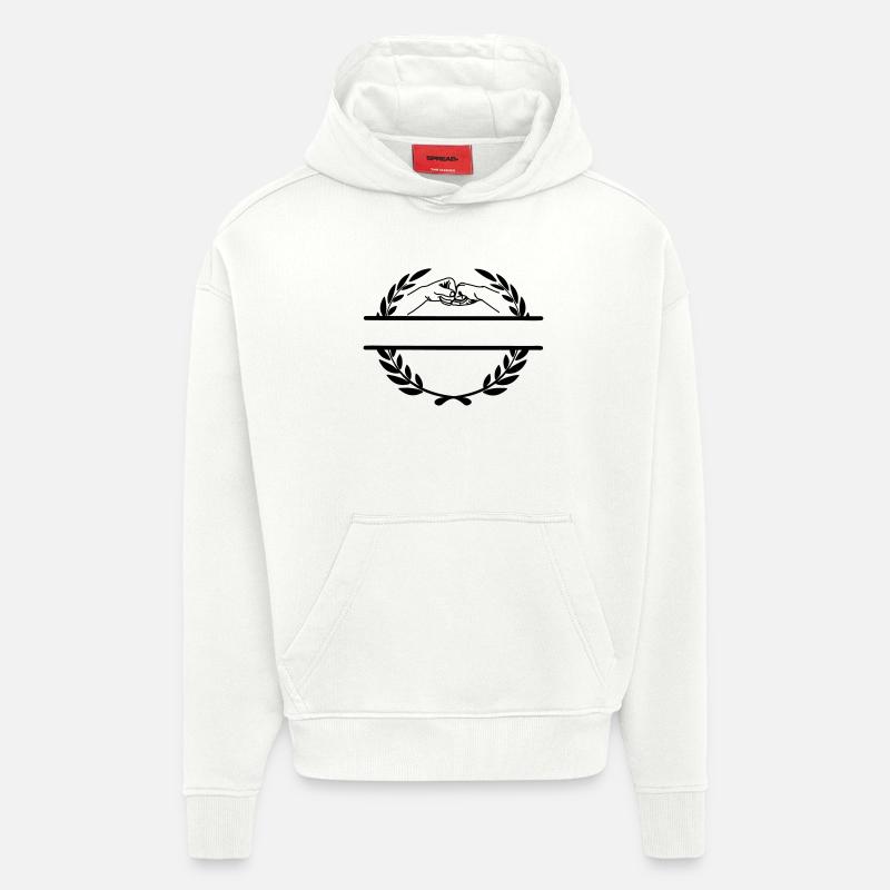Working together in laurel wreath - Hoodie- made by SPREAD  - OFF WHITE