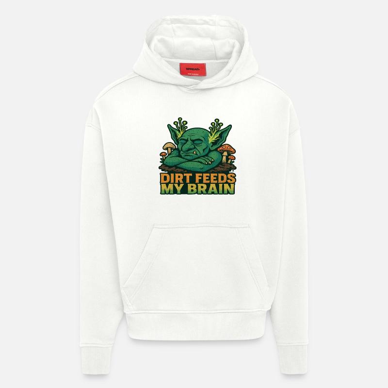 Gobelins d’astronomie Goblincore - Sweat à capuche bio épais oversize fabriqué en UE - OFF WHITE