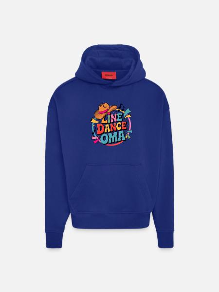 Line Dance Oma – Bunte Westernparty - Hoodie- made by SPREAD  - OFF WHITE
