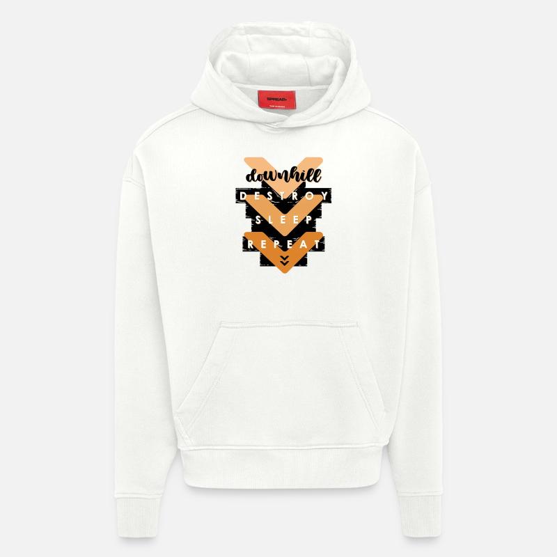 Descente - Sweat à capuche bio épais oversize fabriqué en UE - OFF WHITE