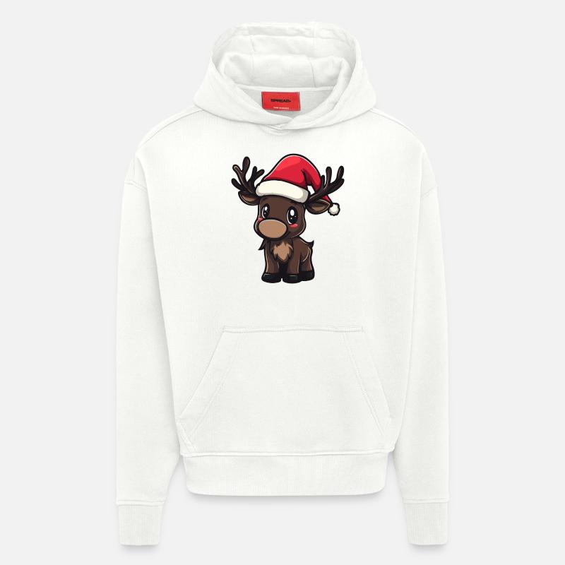 Orignal Noël Mignon - Sweat à capuche bio épais oversize fabriqué en UE - OFF WHITE