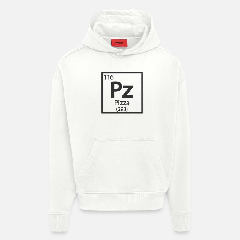 Pizza Element - Periodensystem - Hoodie- made by SPREAD  - OFF WHITE