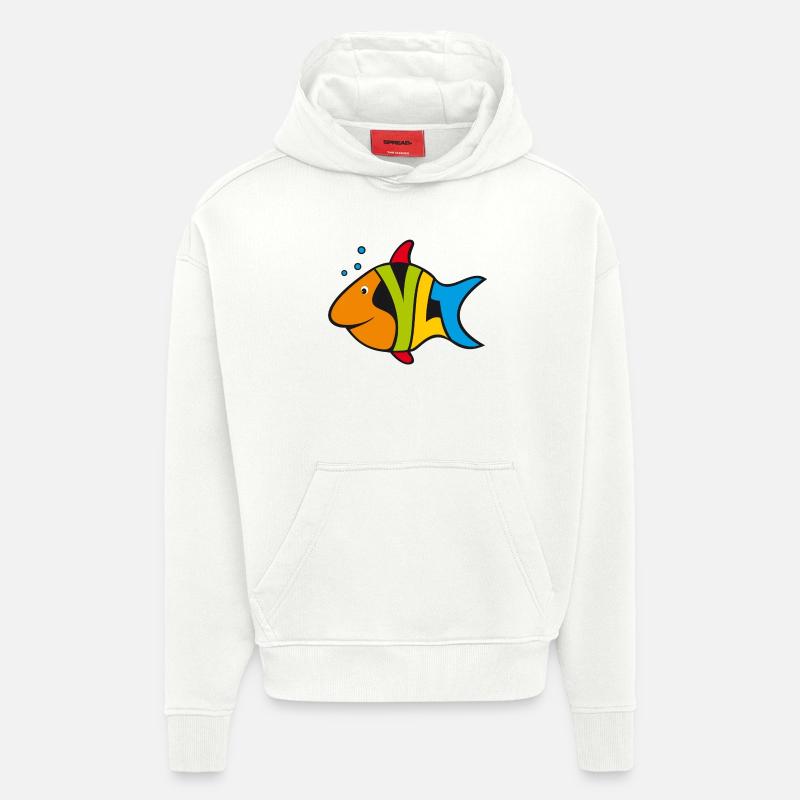 Sylt 3 - Sweat à capuche bio épais oversize fabriqué en UE - OFF WHITE