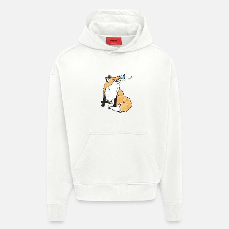 Rots - Sweat à capuche bio épais oversize fabriqué en UE - OFF WHITE