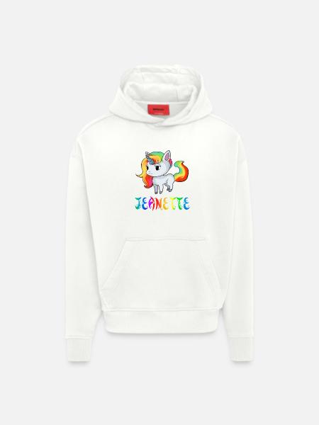 Jeanette Einhorn - Sweat à capuche bio épais oversize fabriqué en UE - OFF WHITE